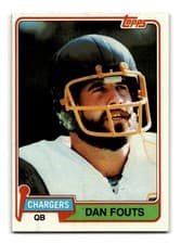 Dan Fouts 1981 Topps card