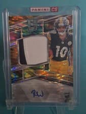 2024 Panini Spectra Rookie Patch Autographs Roman Wilson #223 card
