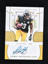 James Washington 2020 Panini National Treasures Signatures card