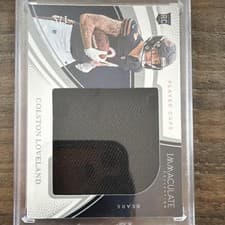2025 Panini Immaculate Rookie Numbers Colston Loveland #5 card