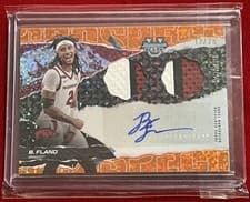 2024-25 Bowman's Best University Prospect Dual Relic Autographs Boogie Fland #PDRA-BF card