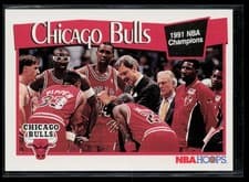 Chicago Bulls 1991-92 Hoops Base Set card