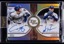 2025 Topps Five Star Five Star Dual Autographs Shohei Ohtani/Yoshinobu Yamamoto #DA-OY card