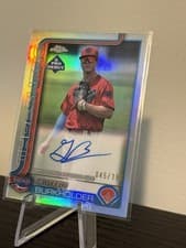 2025 Topps Pro Debut Chrome Autographs Griffin Burkholder #PDC-40 card
