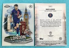 Marco Asensio 2023 Topps Chrome UEFA Club London Calling card