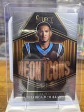 2025 Panini Select Neon Icons Tetairoa McMillan #1 card