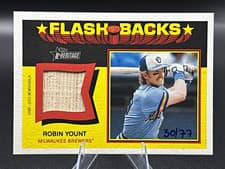 2026 Topps Heritage Flashback Relics Robin Yount #FBR-RY card