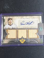 2025 Topps Museum Collection Single Player Signature Swatches Triple Relic Autographs Paul O'Neill #SPTRA-PO card