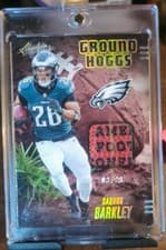 Saquon Barkley 2024 Panini Absolute Ground Hoggs Materials card