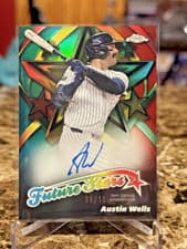 2025 Topps Chrome Future Stars Autographs Austin Wells #FSA-AW card