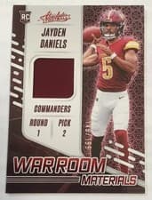 2024 Panini Absolute War Room Materials Jayden Daniels #WRM-JDS card