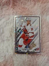 Sebastian Aho 2023 Topps NHL Sticker Collection card