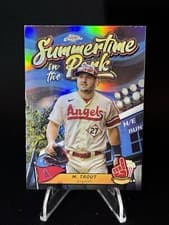 Mike Trout 2024 Topps Chrome Summertime in the Park card