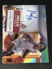 Meechie Johnson 2024-25 Bowman University Chrome Campus Dorm Signatures card