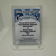 2025 Finest Moments Autographs Shohei Ohtani #FMA-SO card