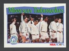Minnesota Timberwolves 1991-92 Hoops Base Set card