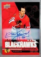 2025-26 Upper Deck Chicago Blackhawks Centennial Red Hot Autos Al Secord #17 card