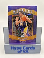 Pau Gasol 2023 Donruss Optic Winner Stays card
