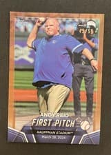 Andy Reid 2024 Topps Update First Pitch card