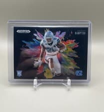 Omarion Hampton 2025 Panini Prizm Draft Picks Black Color Blast card