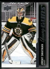 Jeremy Swayman 2021 Upper Deck card
