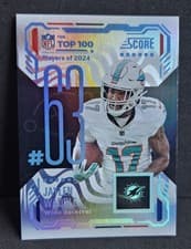 2025 Score Top 100 Jaylen Waddle #63 card