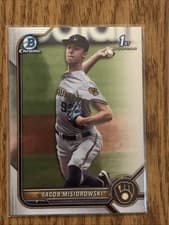 Jacob Misiorowski 2022 Bowman Draft Chrome card
