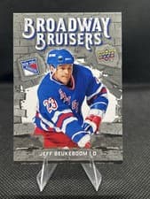 2025-26 Upper Deck New York Rangers Centennial Broadway Bruisers Jeff Beukeboom #BB-5 card