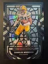 Charles Woodson 2024 Panini Obsidian Black Stained Glass card