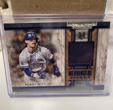 2025 Topps Museum Collection Meaningful Material Relics Bobby Witt Jr. #MMR-BW card