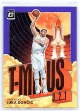 2021 Panini Donruss Optic T Minus 3 2 1 Luka Doncic Holo #7 card