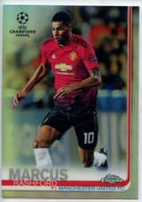 Marcus Rashford 2018 Topps Chrome UEFA Champions League card