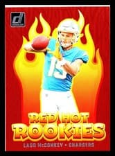 Ladd McConkey 2024 Donruss Red Hot Rookies card