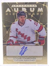 2025-26 Upper Deck Artifacts Aurum Signatures Logan Stankoven #AS-LS card