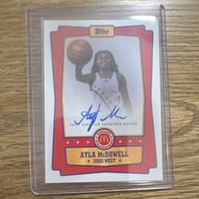 2025 Topps Chrome McDonald's All American Event Autographs Ayla McDowell #EA-AMD card