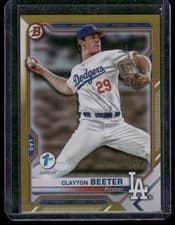 Clayton Beeter 2020 Bowman Draft 1st Edition card