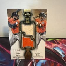 2026 Topps Tier One Dual Player Relics Carlos Correa #DPR-CP card