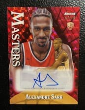 2024-25 Finest Masters Autographs Alexandre Sarr #MA-AS card