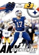 Josh Allen 2023 Panini Prestige Any Given Sunday card