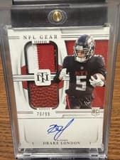 Drake London 2022 Panini National Treasures card