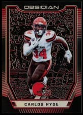 Carlos Hyde 2018 Panini Obsidian card