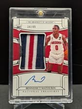 Bennedict Mathurin 2022 Panini National Treasures Collegiate card