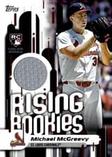 2025 Topps Update Rising Rookies Relics Michael McGreevy #RRR-MMC card