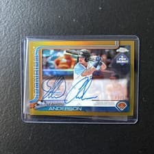 2025 Topps Pro Debut Chrome Autographs Ethan Anderson #PDC-68 card