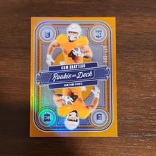 2025 Donruss Elite Rookie On Deck Cam Skattebo #16 card