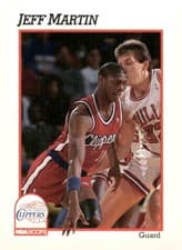 Jeff Martin 1991-92 Hoops Base Set card