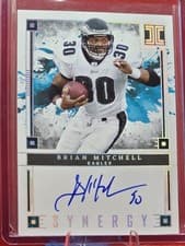 2025 Panini Impeccable Synergy Signatures Brian Mitchell #20 card