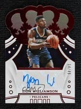 Zion Williamson 2019 Panini Crown Royale Rookie Autographs card