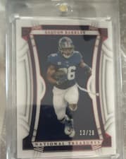 Saquon Barkley 2022 Panini National Treasures card