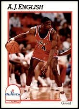 1991-92 Hoops Base Set A.J. English #215